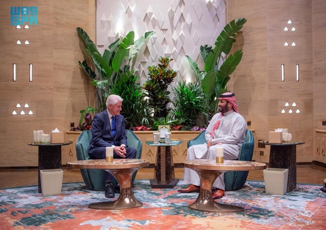 Saudi Crown Prince Meets Former President Bill Clinton: A Historic Visit