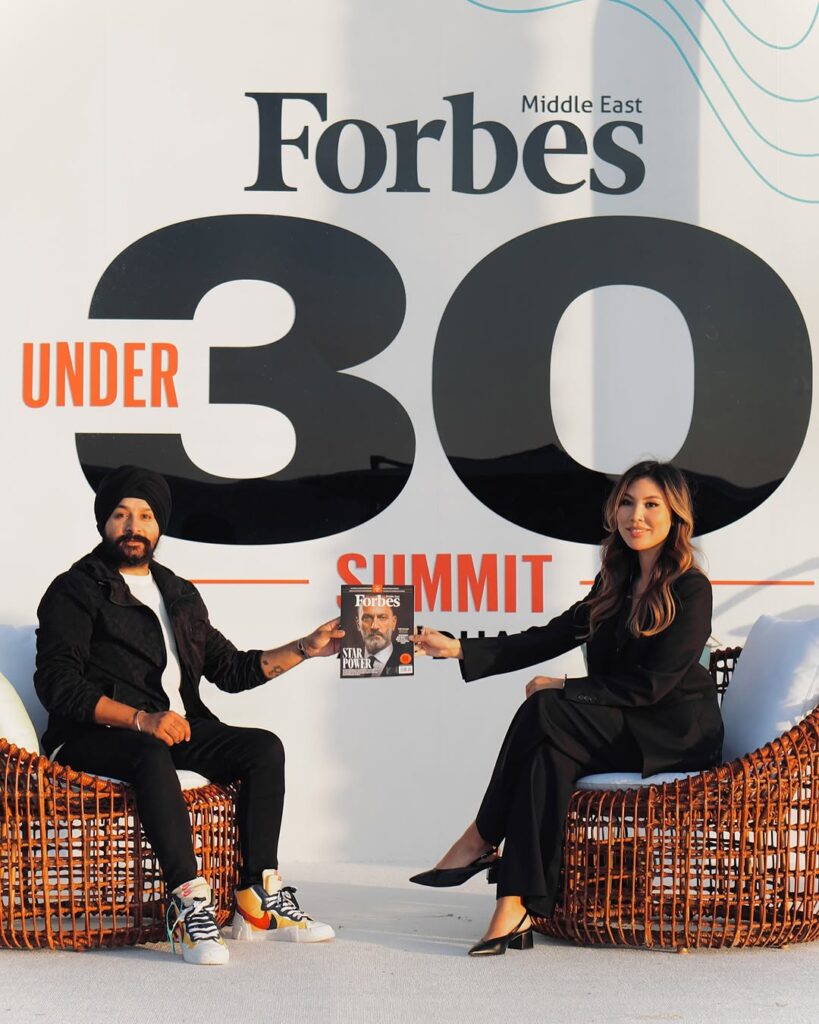navjyot gurudatta at forbes 30 under 30 event in abu dhabi