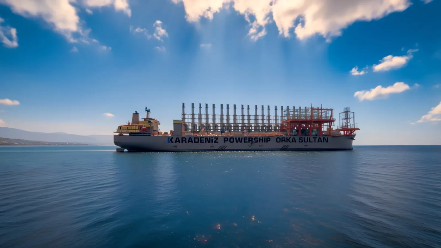 Turkish floating power plant in southern Iraq