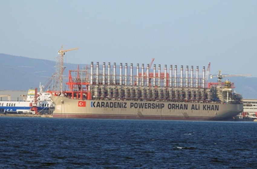 Turkish floating power plant in southern Iraq