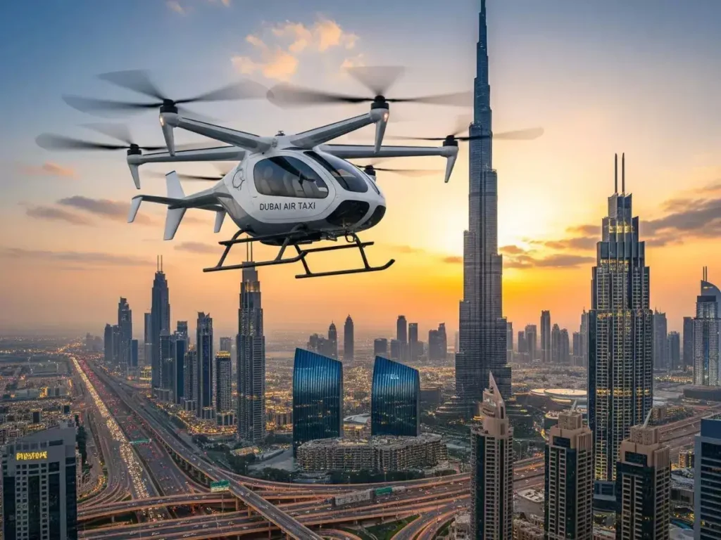 Dubai air taxi sky lanes
