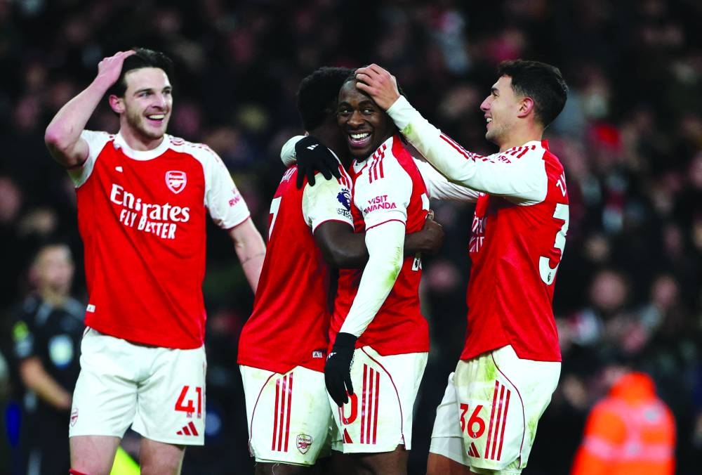 Eberechi Eze Arsenal hat-trick