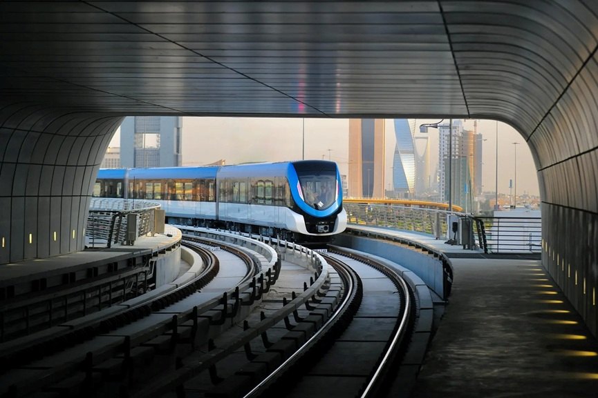 Riyadh Metro driverless train